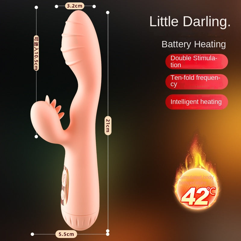 【Toy for women】 Women's Masturbation Device Adult Sex Sex Product Vibration MassageavVibration Electric Heating Tongue Licking Sex Toy