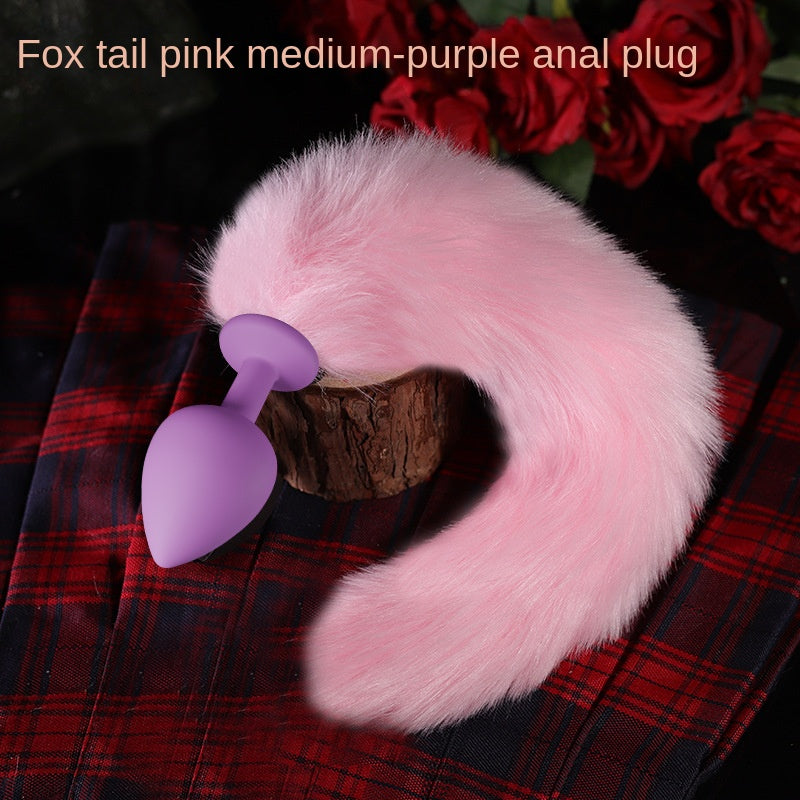 【Toy for women】 Adult Sex Toys Fox Tail Silicone Butt Plug Going outsmToy Anal Masturbation Device