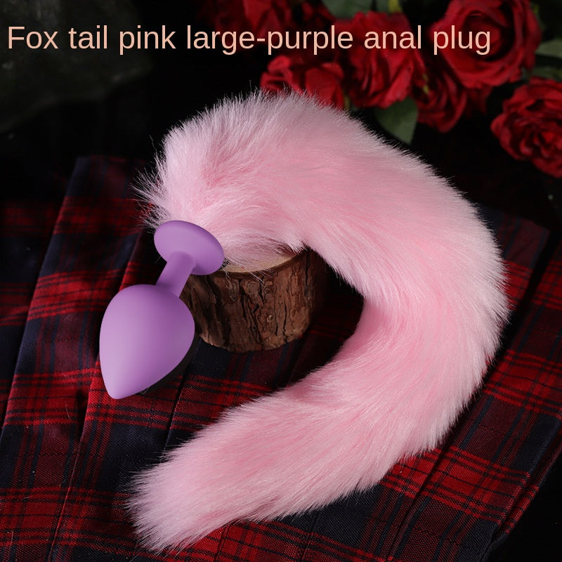 【Toy for women】 Adult Sex Toys Fox Tail Silicone Butt Plug Going outsmToy Anal Masturbation Device