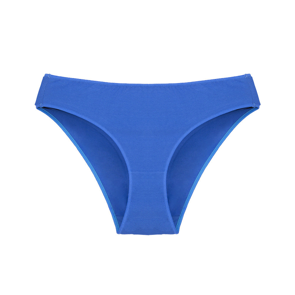 【Underwear】2024New Solid Color All Cotton Briefs206Breathable Women's Low Waist Sexy High Cut High Elastic Underwear