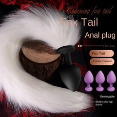 【Toy for women】 Adult Sex Toys Fox Tail Silicone Butt Plug Going outsmToy Anal Masturbation Device