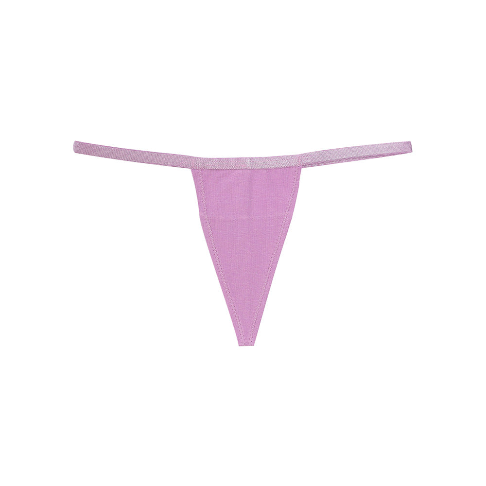 【Underwear】Pure Cotton T-Back Temptation Invisible Underpants Girls Mini Thin BeltTBriefs in Stock