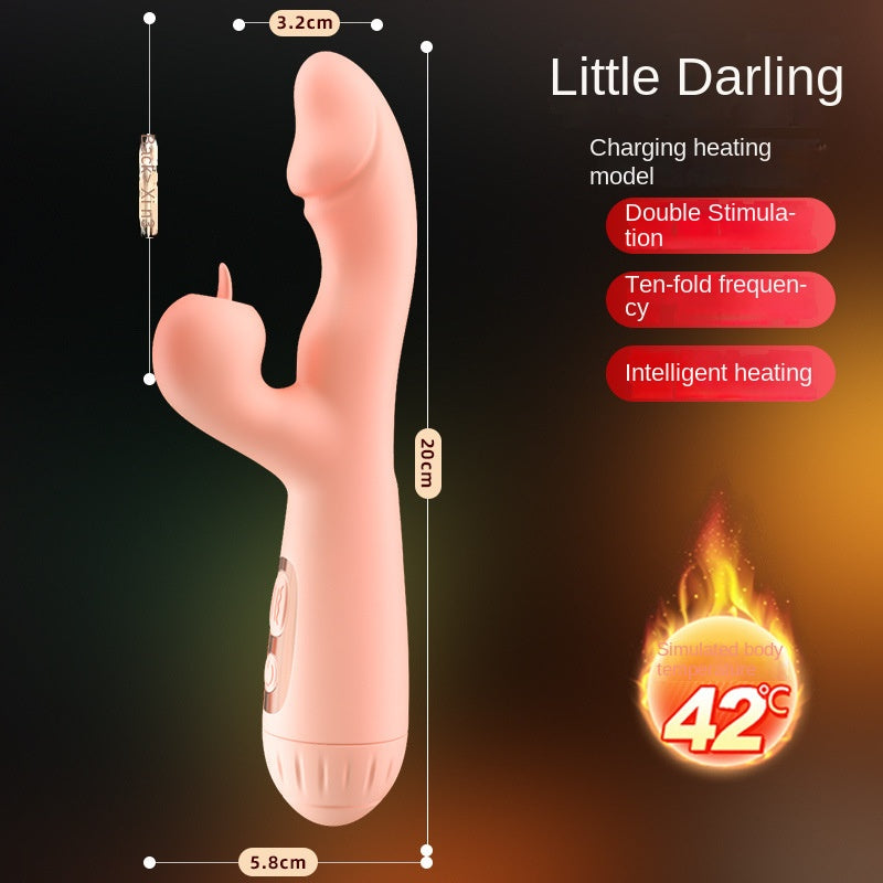 【Toy for women】 Women's Masturbation Device Adult Sex Sex Product Vibration MassageavVibration Electric Heating Tongue Licking Sex Toy