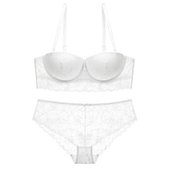 【 Underwear】1710 Foreign Trade Underwear European and American Lace Half Cup Bra Set