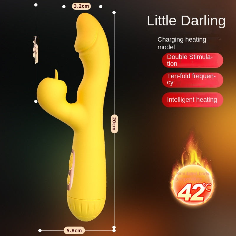 【Toy for women】 Women's Masturbation Device Adult Sex Sex Product Vibration MassageavVibration Electric Heating Tongue Licking Sex Toy