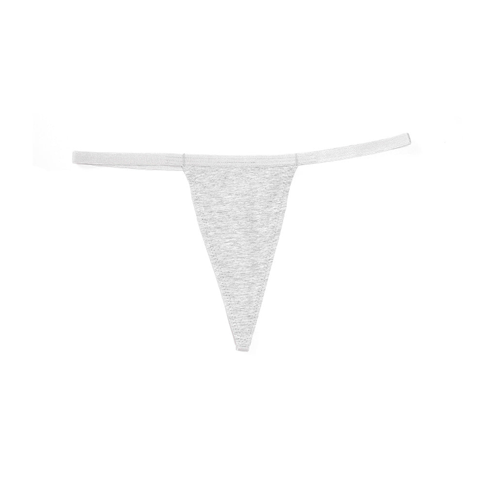 【Underwear】Pure Cotton T-Back Temptation Invisible Underpants Girls Mini Thin BeltTBriefs in Stock